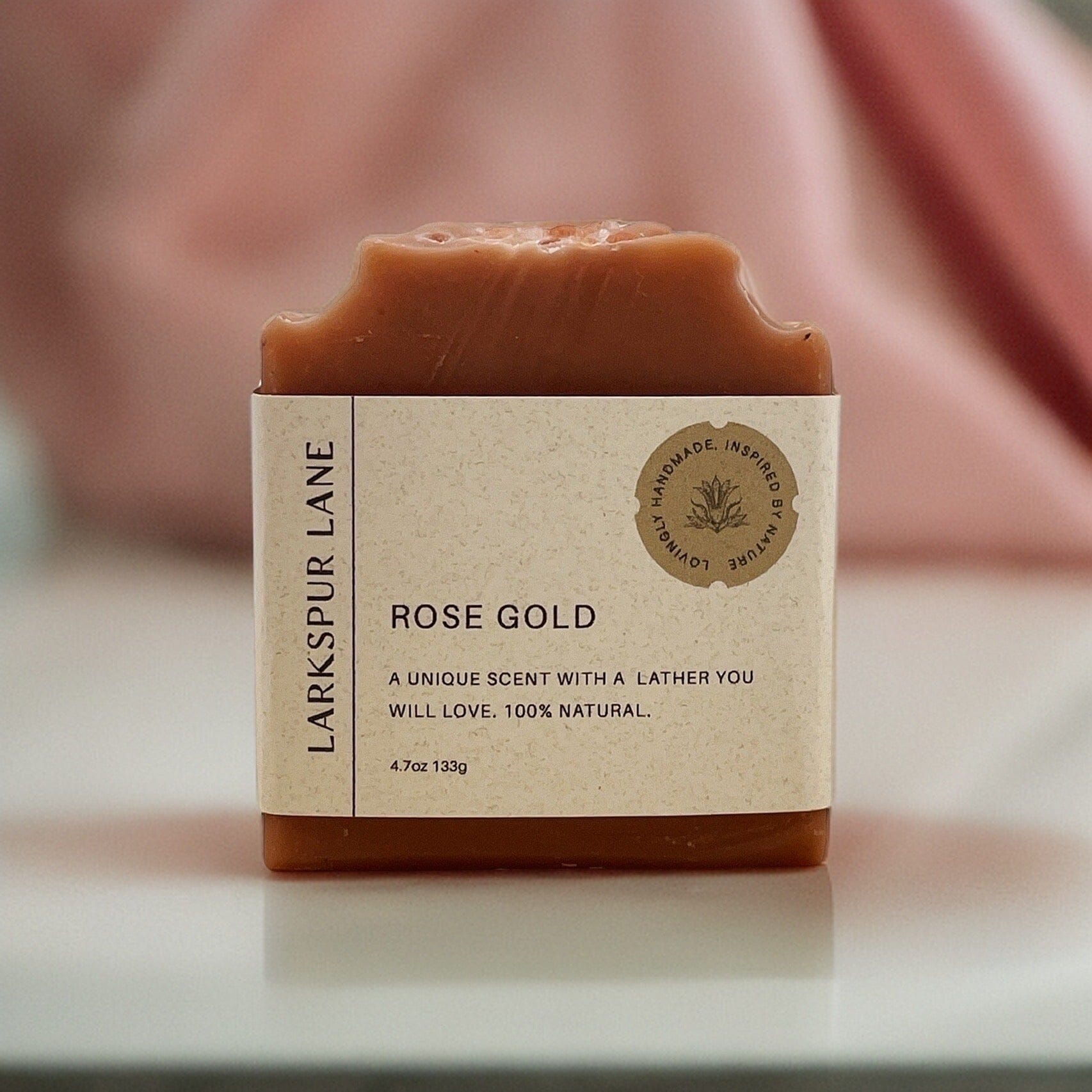 Rose Gold Soap bar soap LarkspurLaneSoapsandsundries