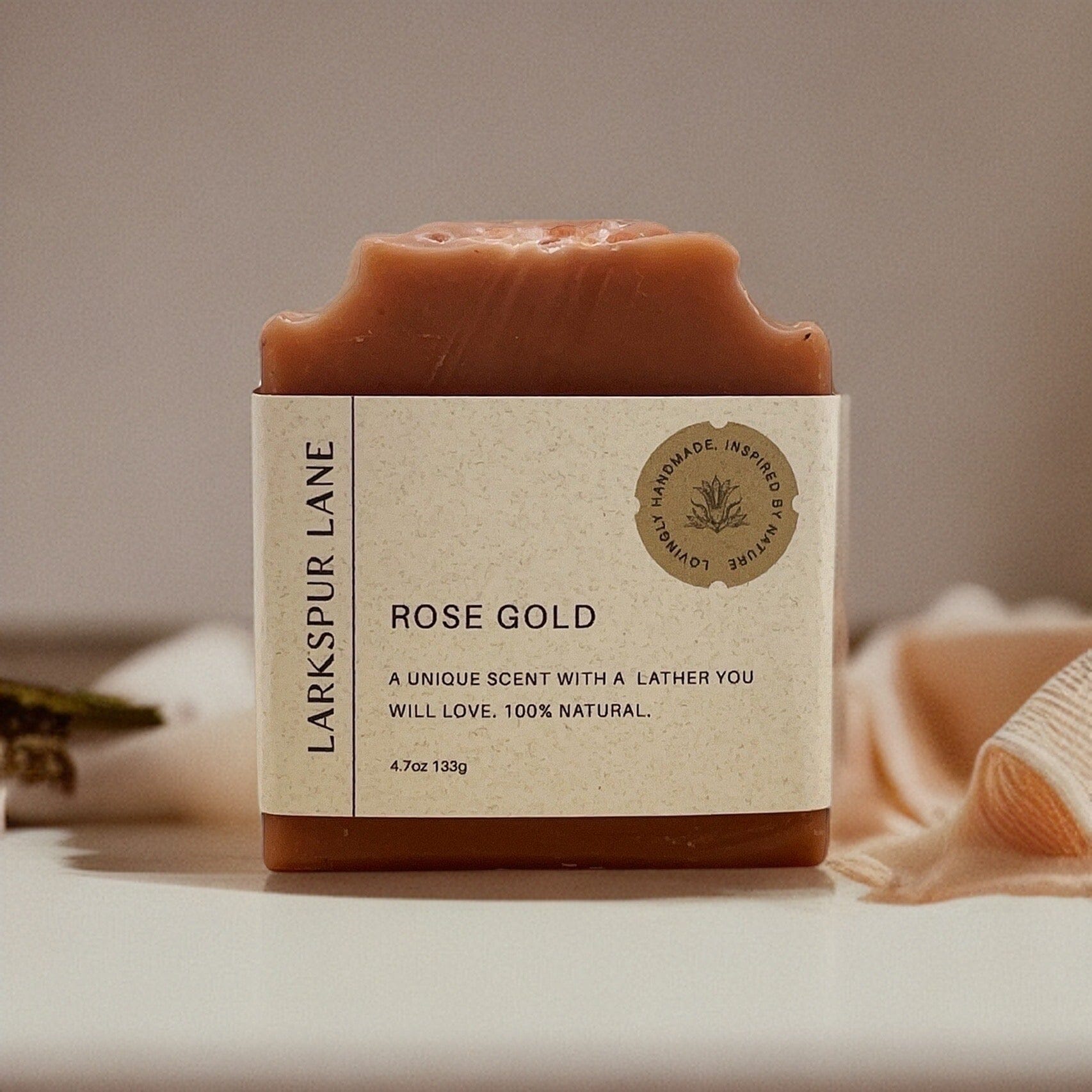 Rose Gold Soap bar soap LarkspurLaneSoapsandsundries
