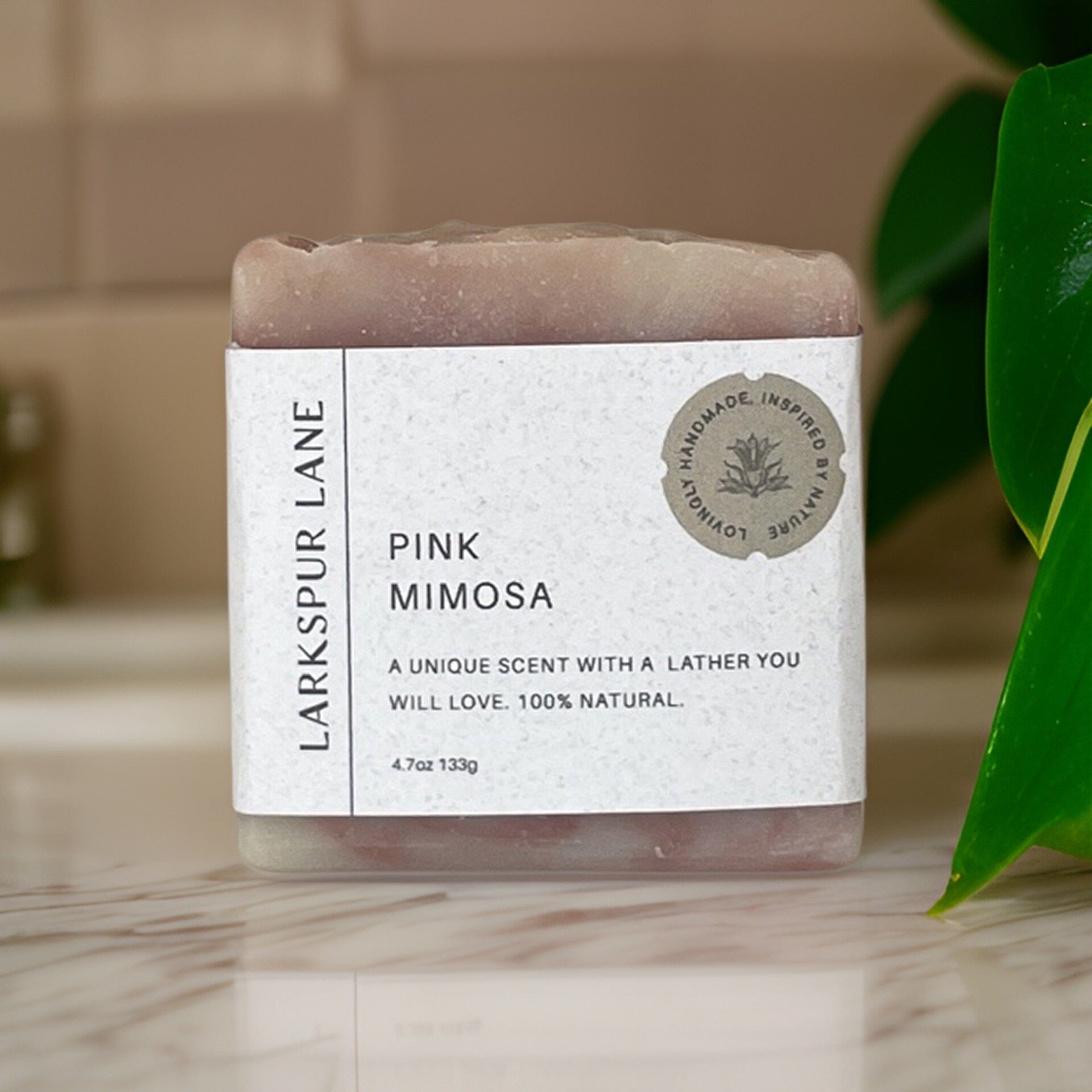 Pink Mimosa Soap bar soap LarkspurLaneSoapsandsundries 