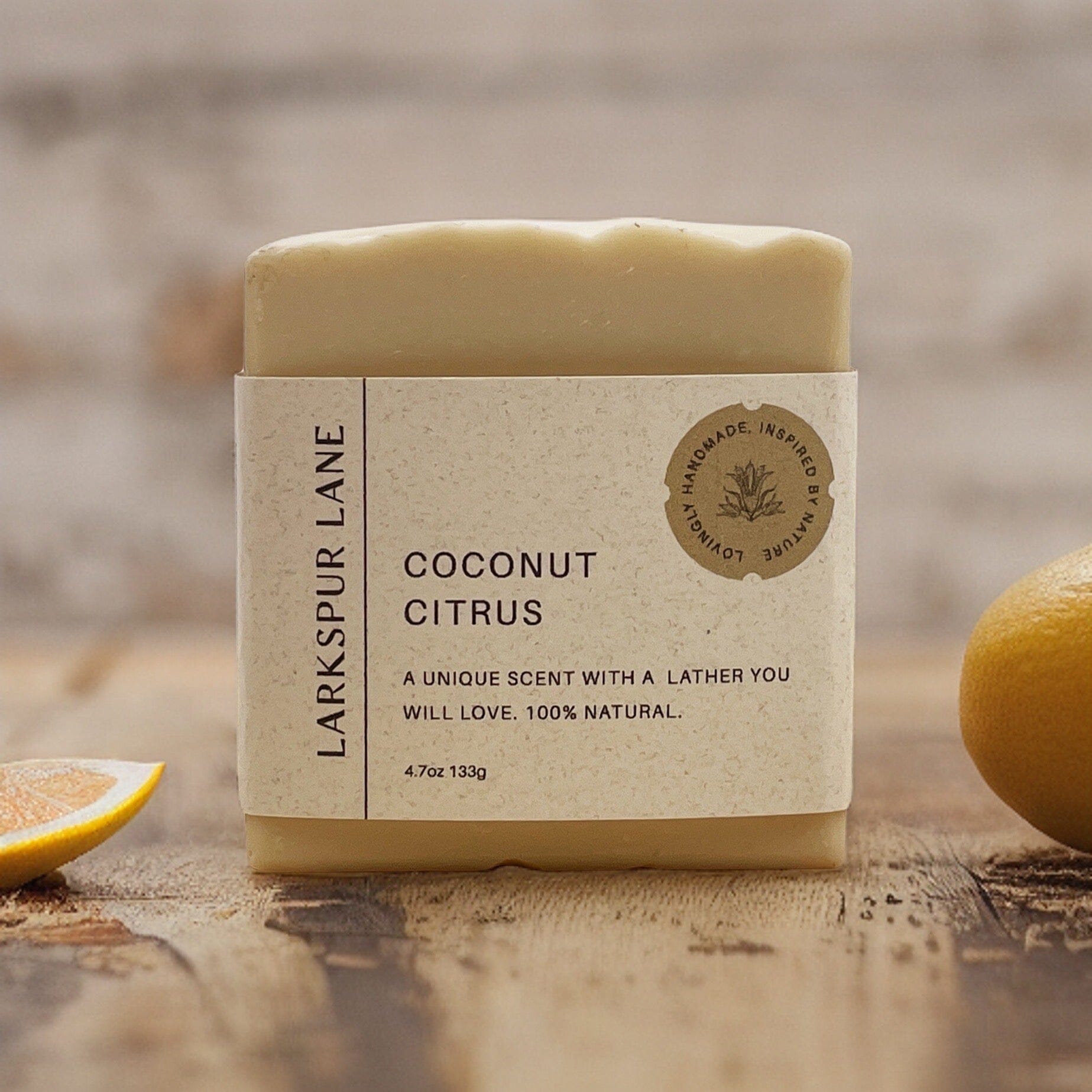 Coconut Citrus Soap bar soap LarkspurLaneSoapsandsundries