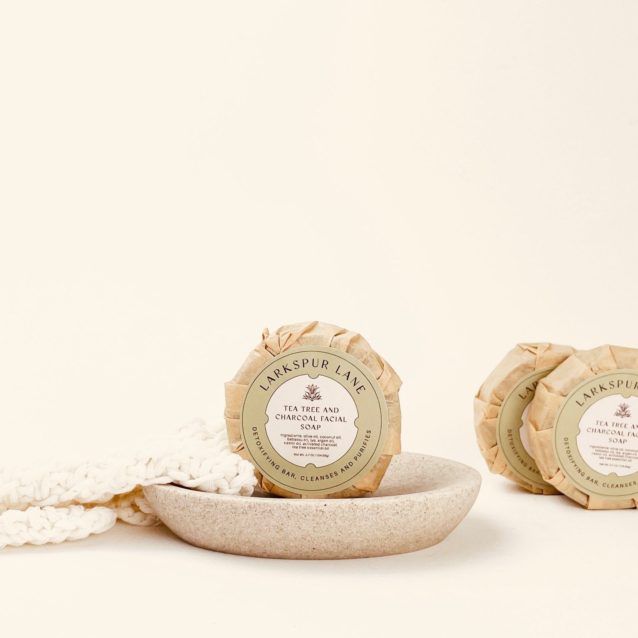 Tea Tree Oil & Charcoal Soap LarkspurLaneSoapsandsundries