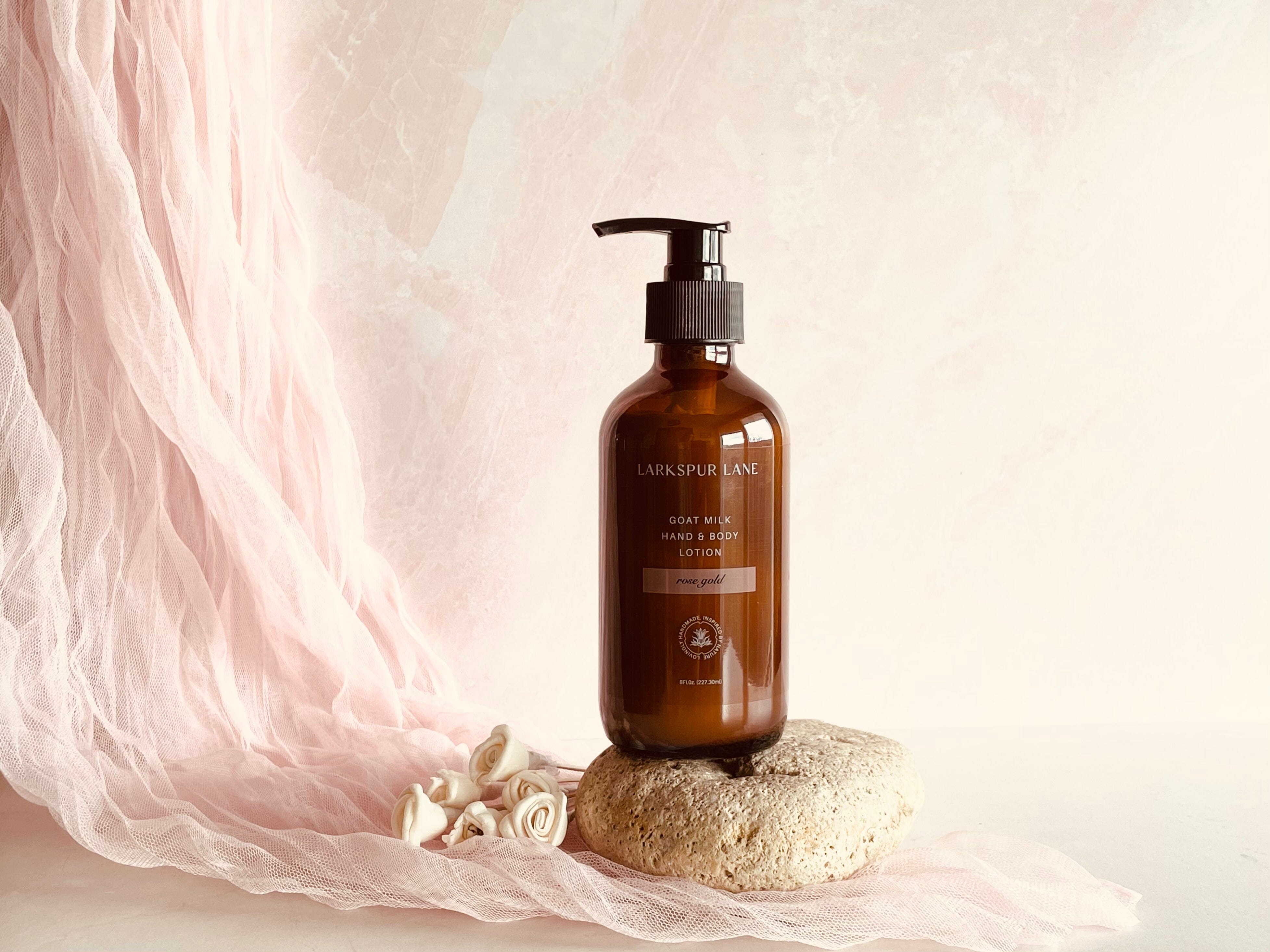 Rose Gold Goat Milk Hand & Body Lotion hand and body lotion LarkspurLaneSoapsandsundries 