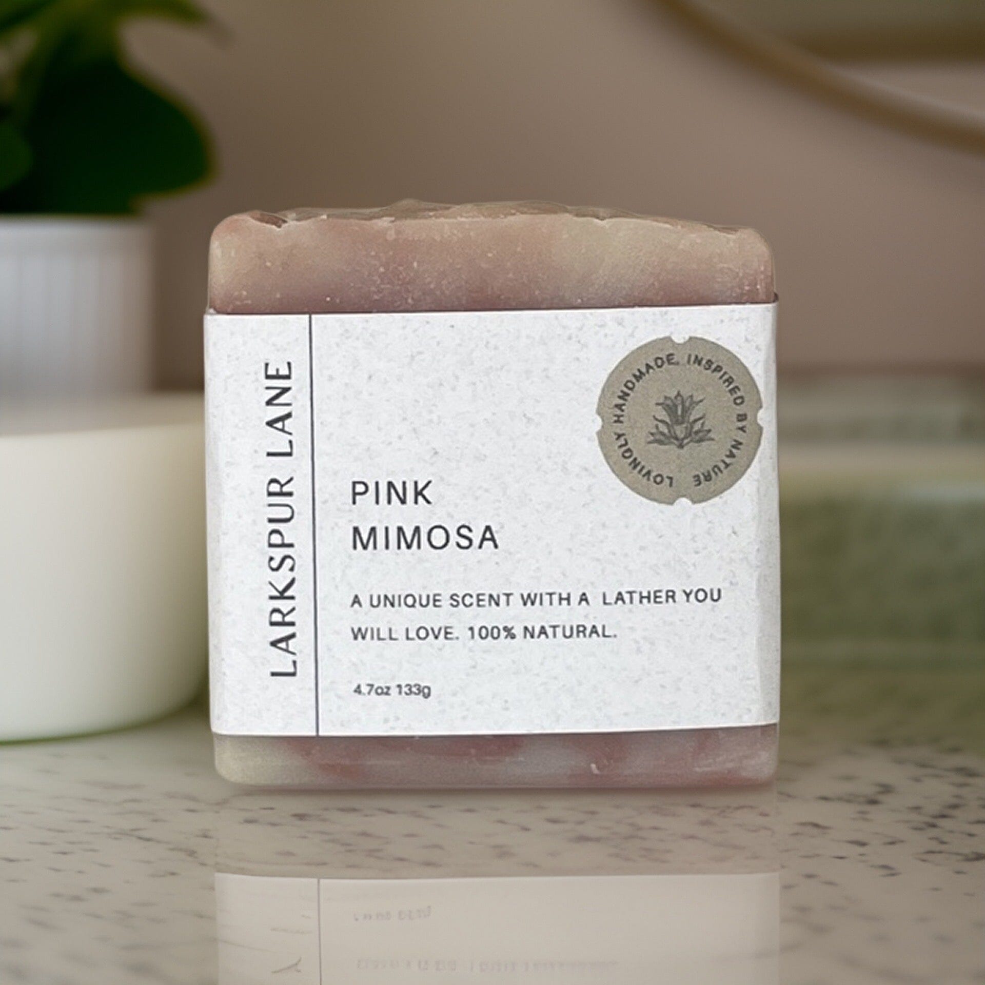 Pink Mimosa Soap bar soap LarkspurLaneSoapsandsundries 