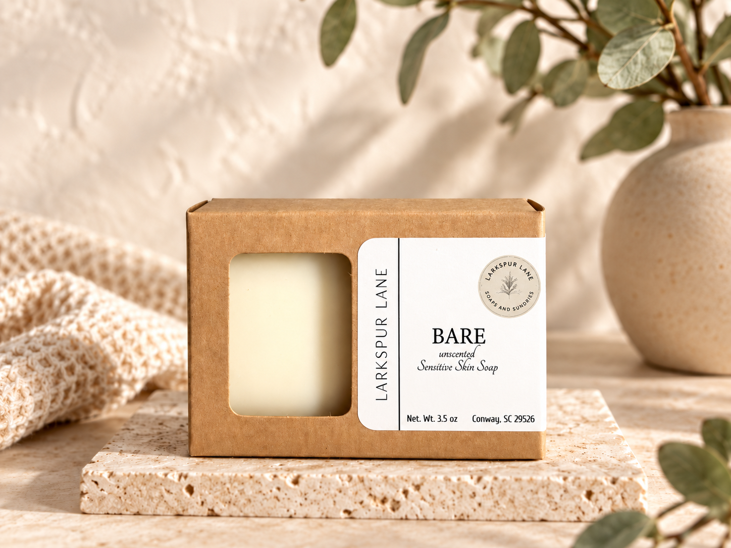 Bare Unscented Sensitive Skin Soap