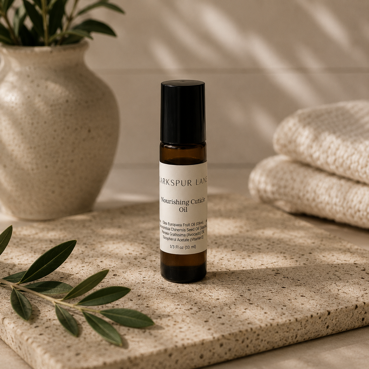 Larkspur Lane Nourishing Cuticle Oil with olive, jojoba, avocado oil and Vitamin E