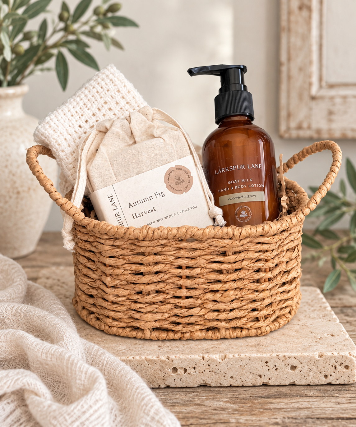 Goat Milk Soap & Lotion Gift Basket