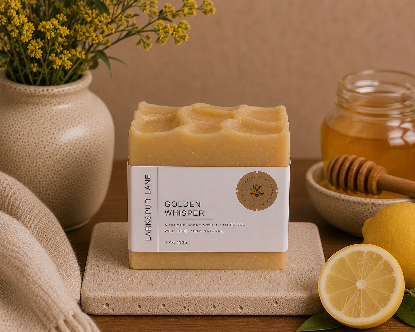 Golden Whisper Goat Milk Soap