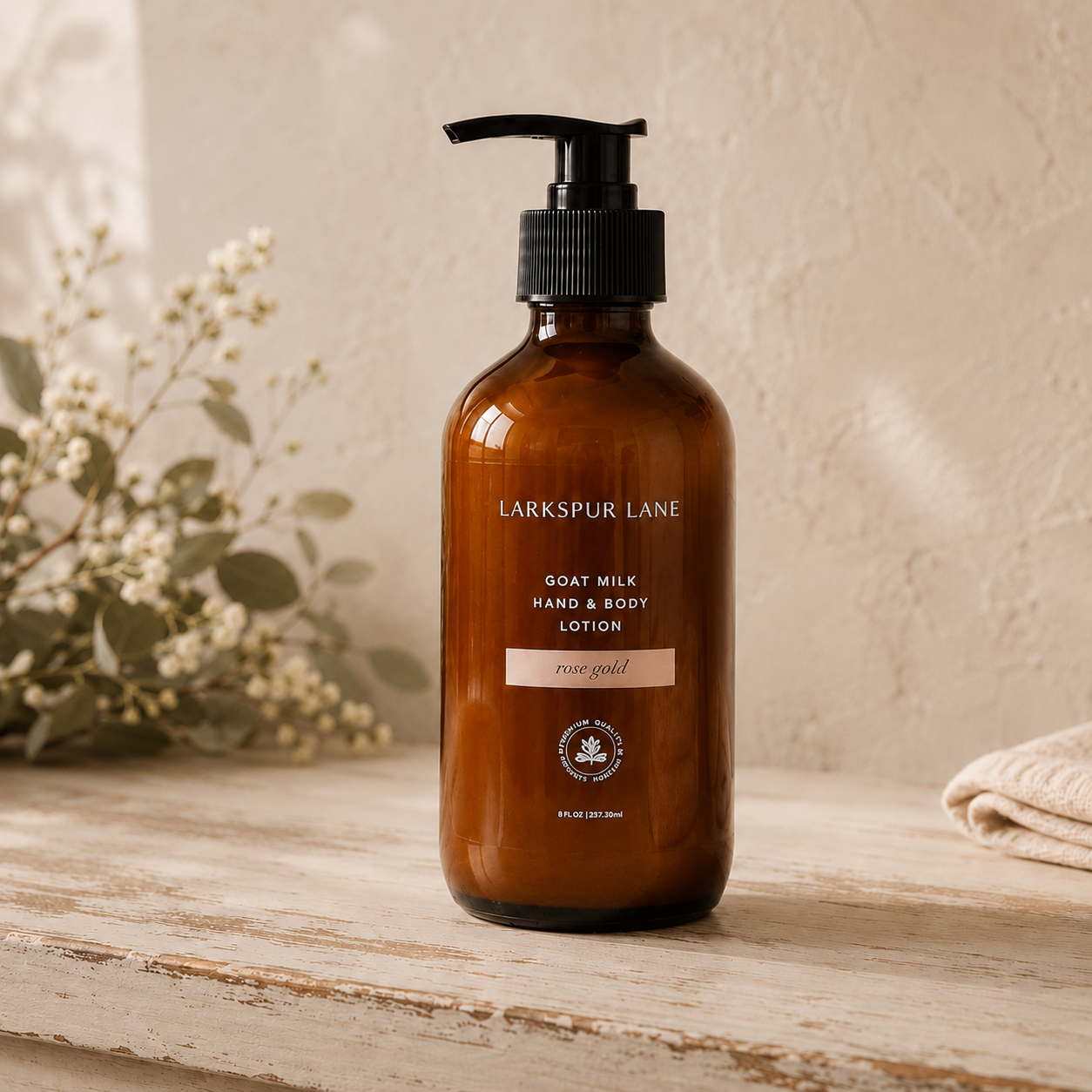 Rose Gold Goat Milk Hand & Body Lotion