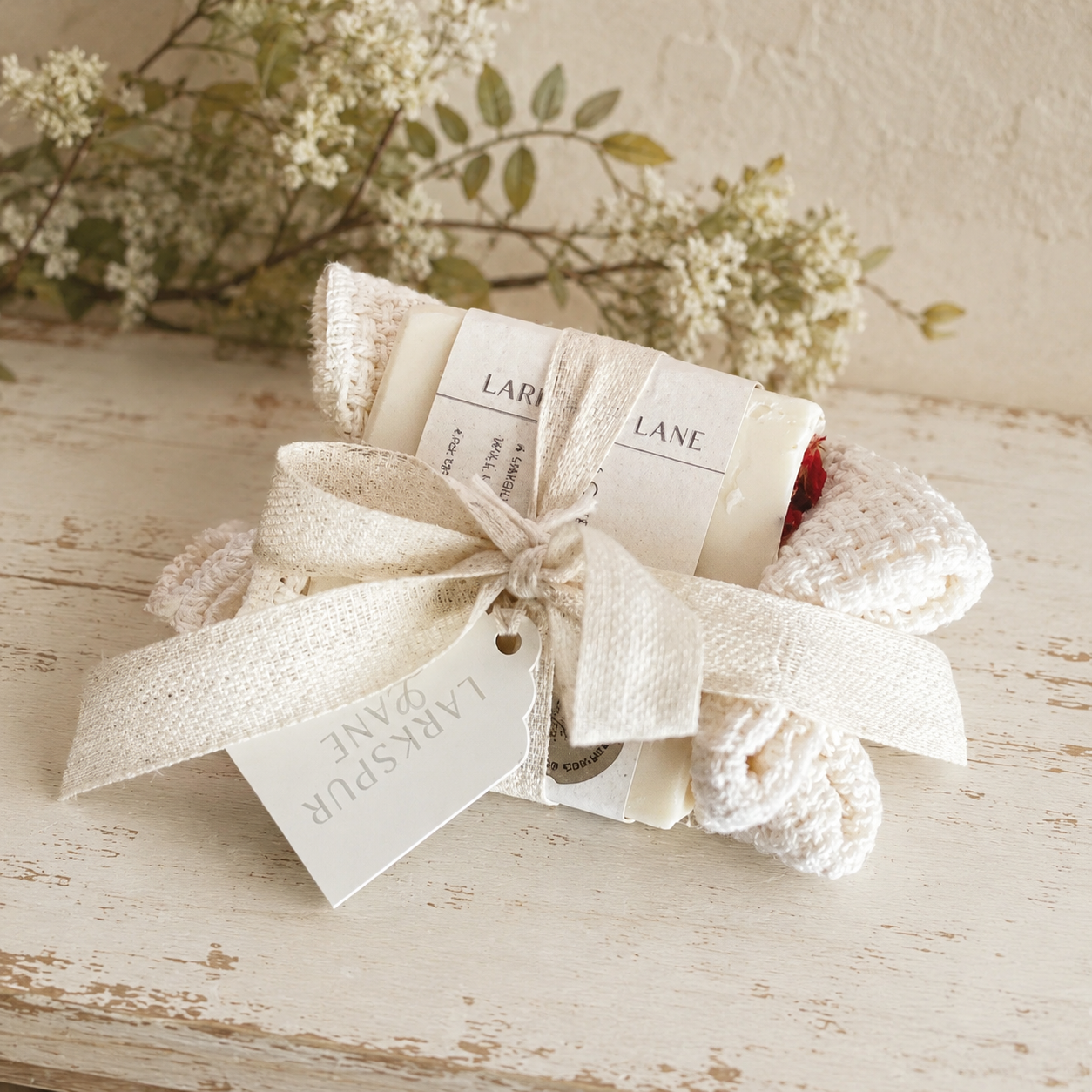 Handmade Soap & Washcloth Gift Set
