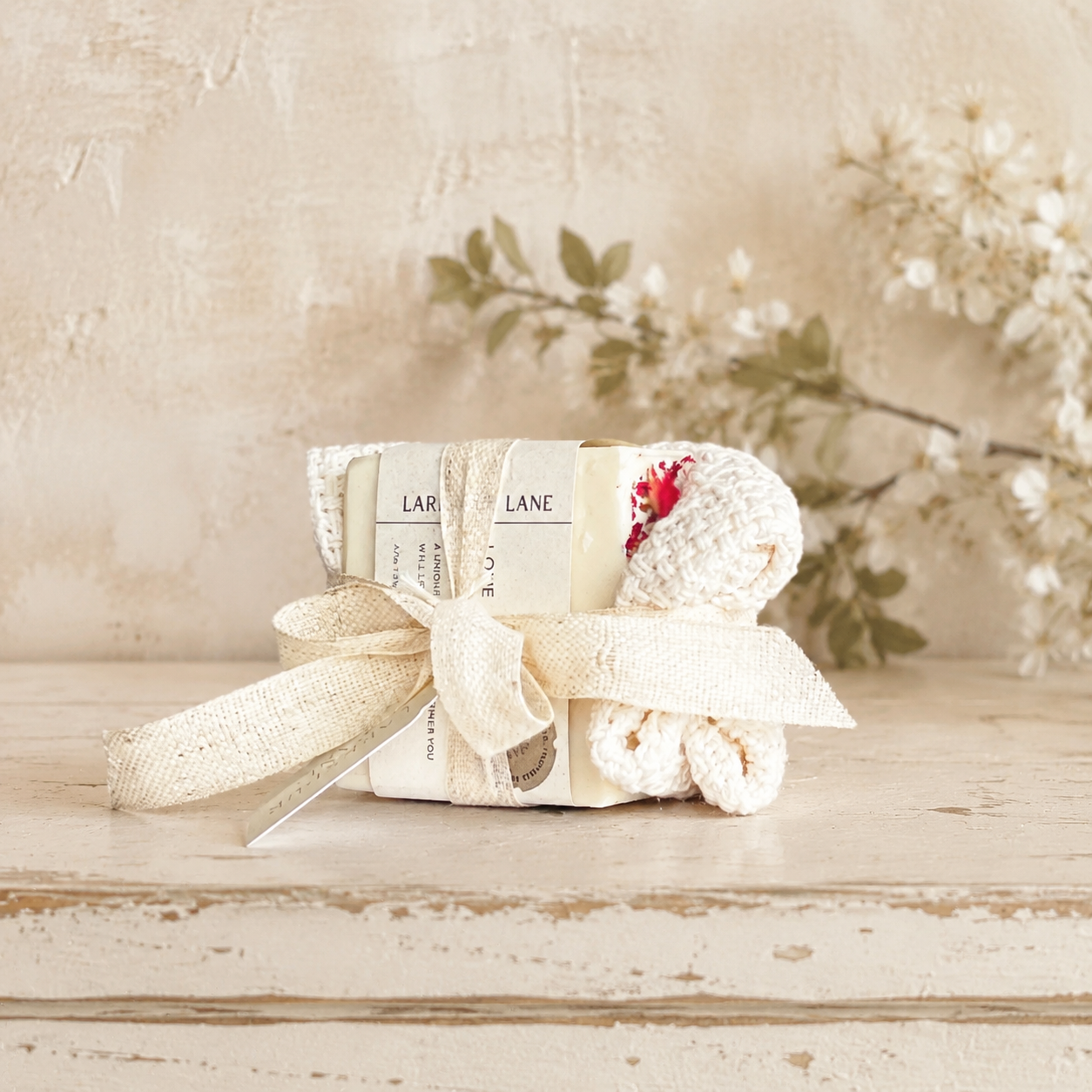 Handmade Soap & Washcloth Gift Set