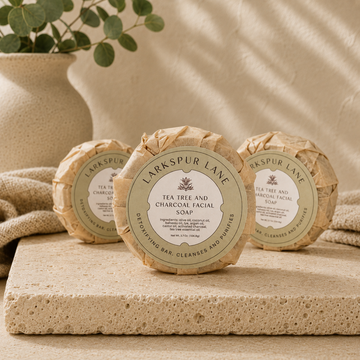 Tea Tree Oil & Charcoal Soap
