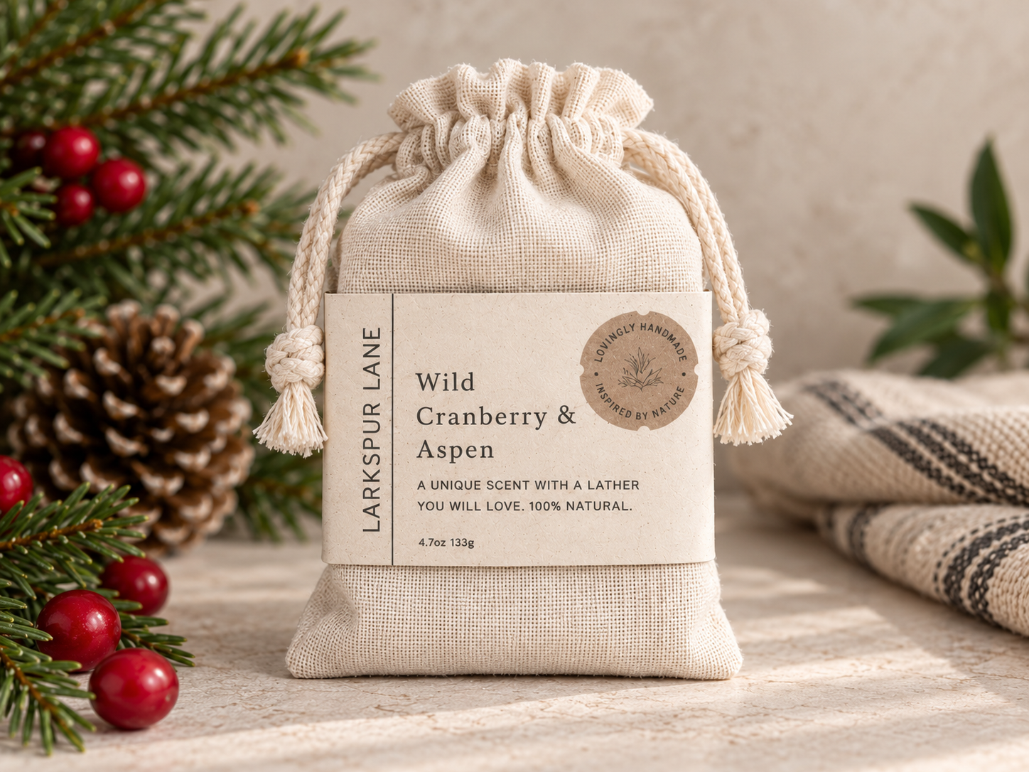 Wild Cranberry & Aspen Soap