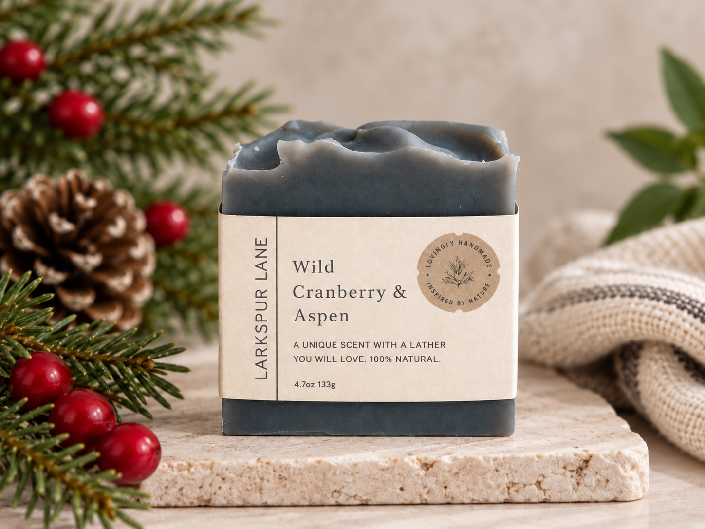 Wild Cranberry & Aspen Soap